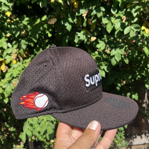 Supreme New Era Mesh Box Logo Cap Fitted 7 3/8. - Picture 4 of 17